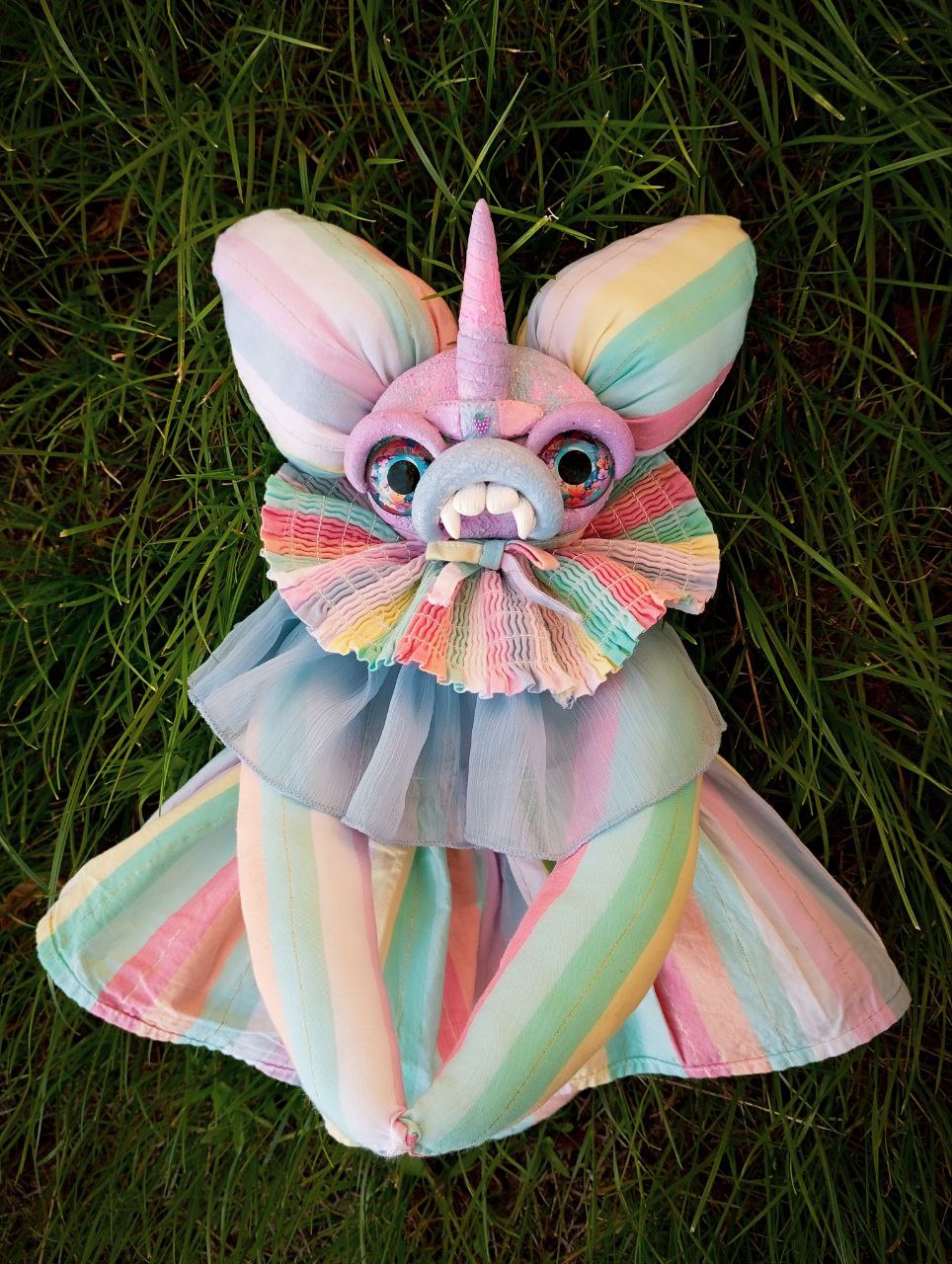 Oddlum art doll Gloomiecorn — one-of-a-kind handmade doll