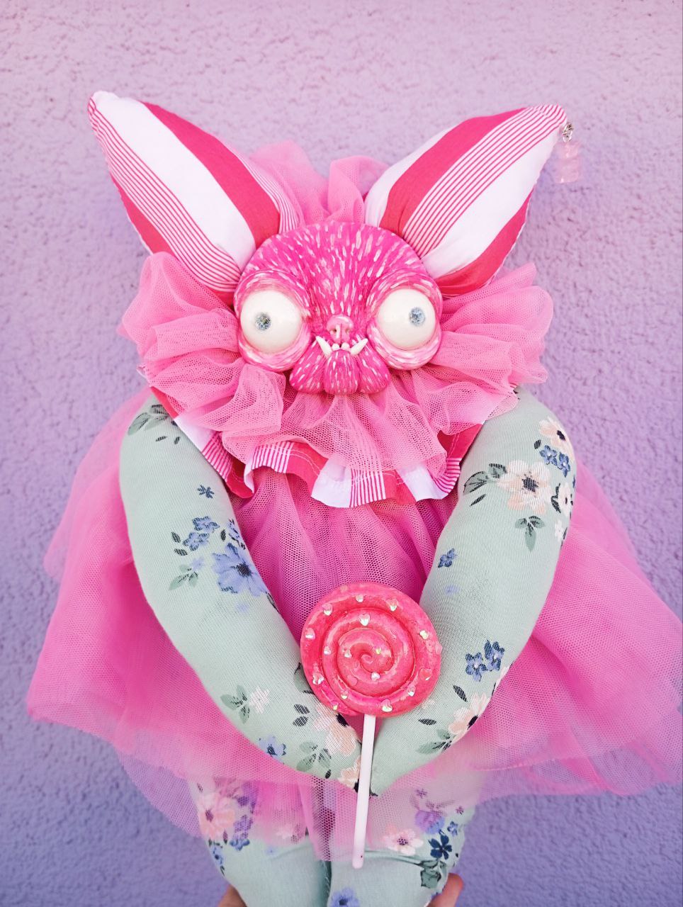 Oddlum art doll Lollydame — one-of-a-kind handmade doll