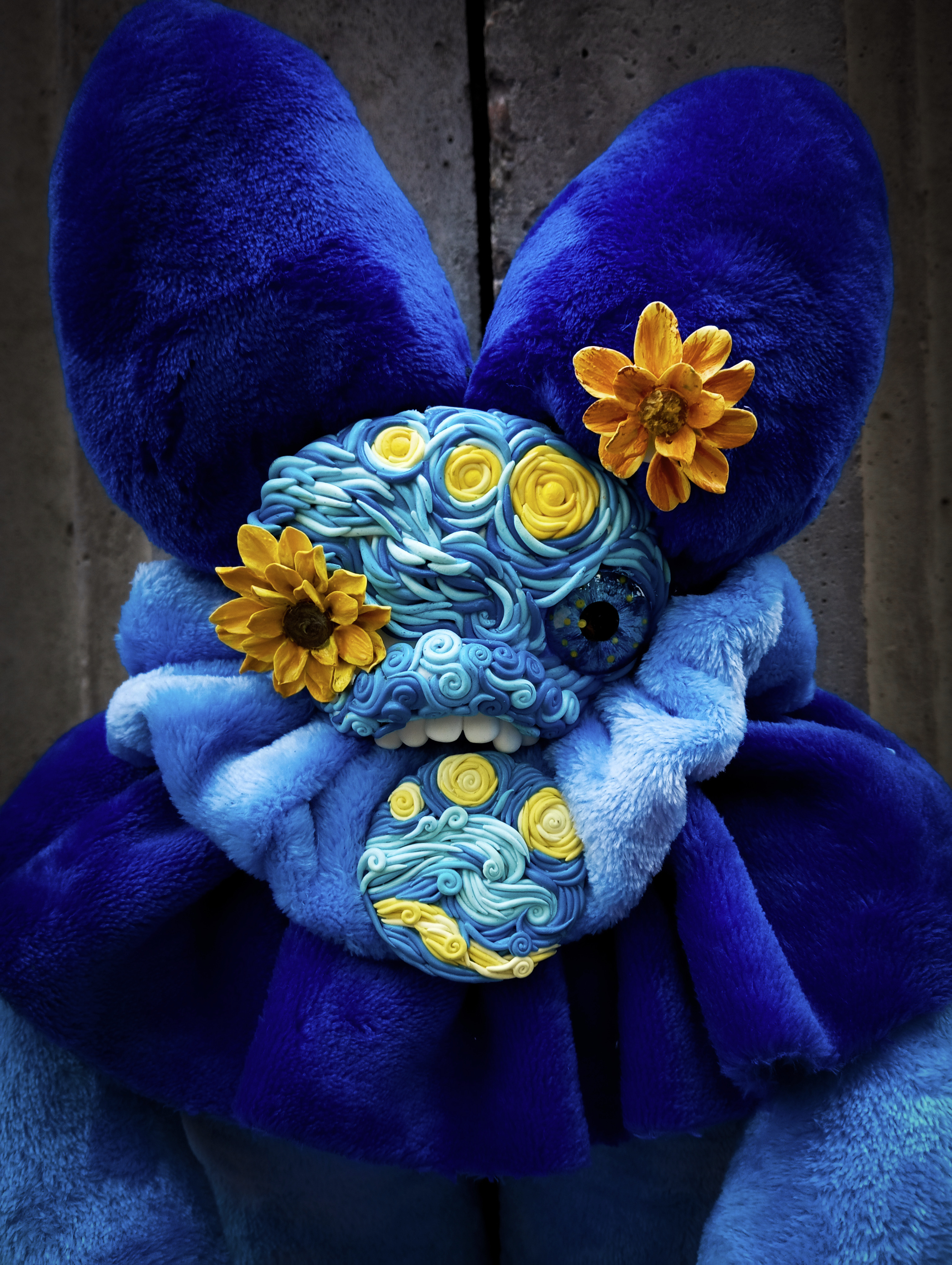 Oddlum art doll Luncent view 2 — handmade collectible art doll