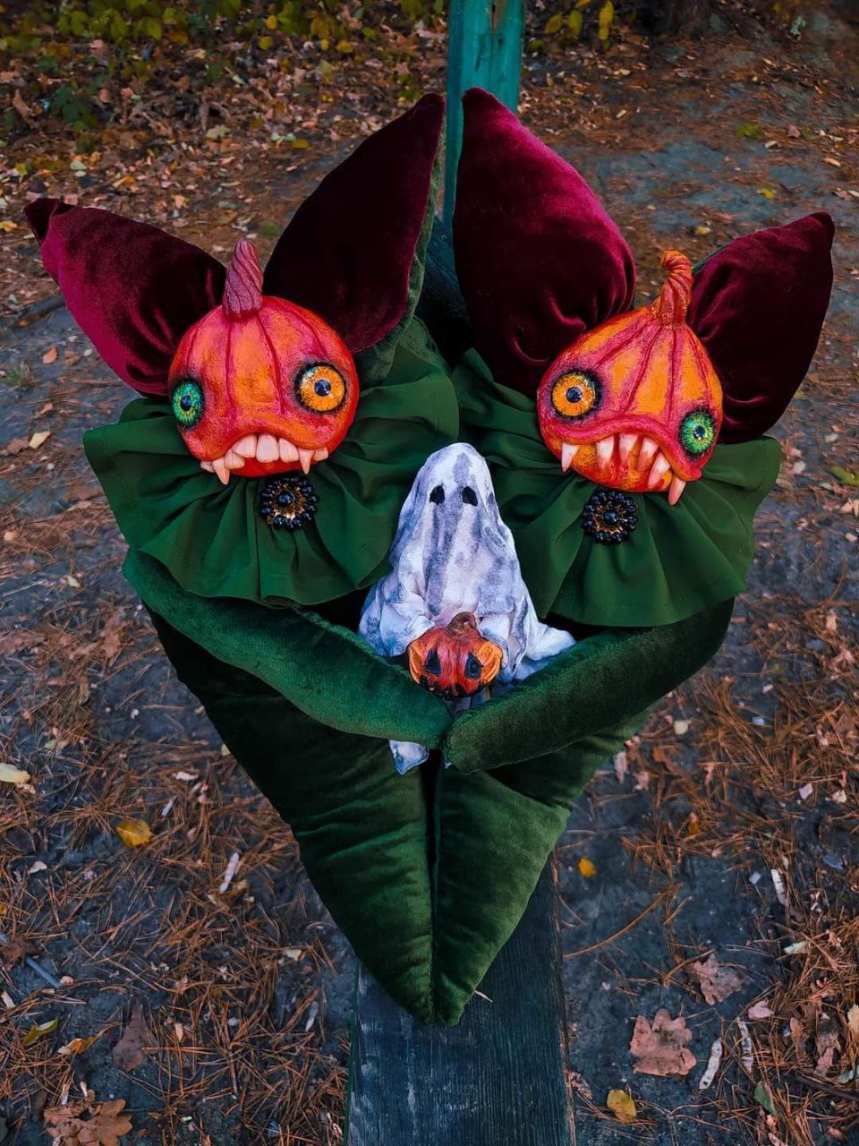 Oddlum art doll Pumpkin Parish — one-of-a-kind handmade doll