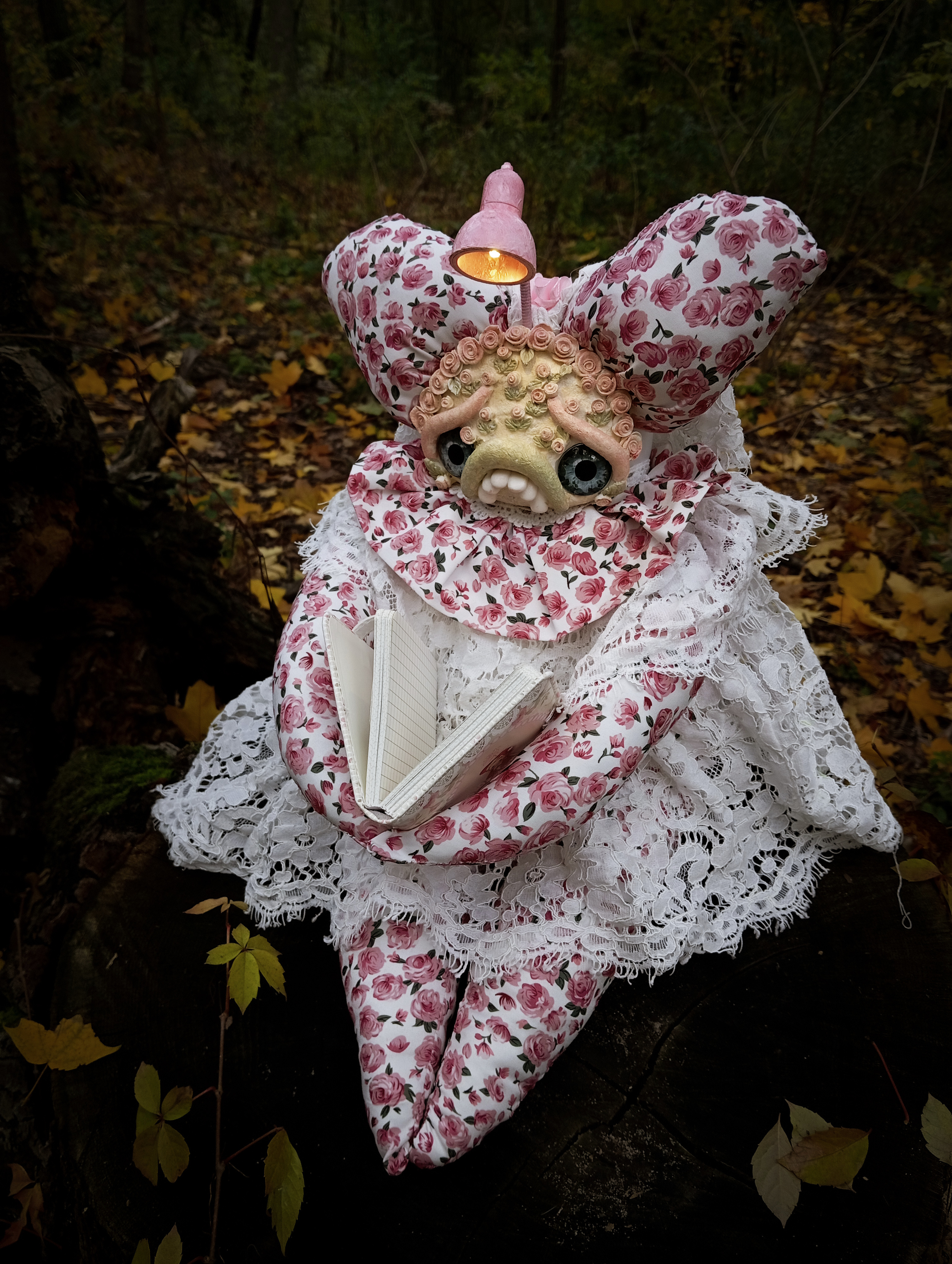 Oddlum art doll Rosmira — one-of-a-kind handmade doll