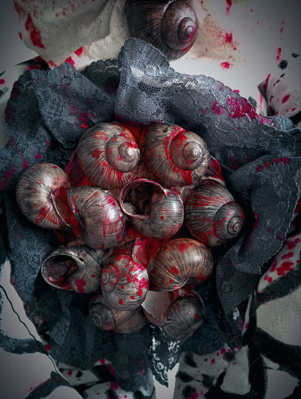 Oddlum art doll Snailblossom view 4 — handmade collectible art doll