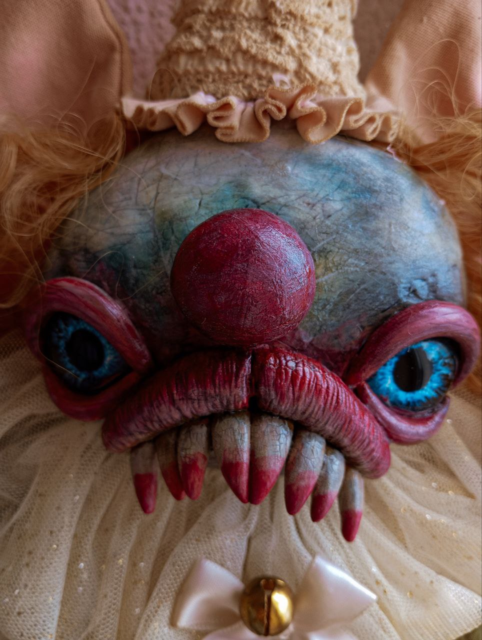 Oddlum art doll Symon's Cube view 2 — handmade collectible art doll