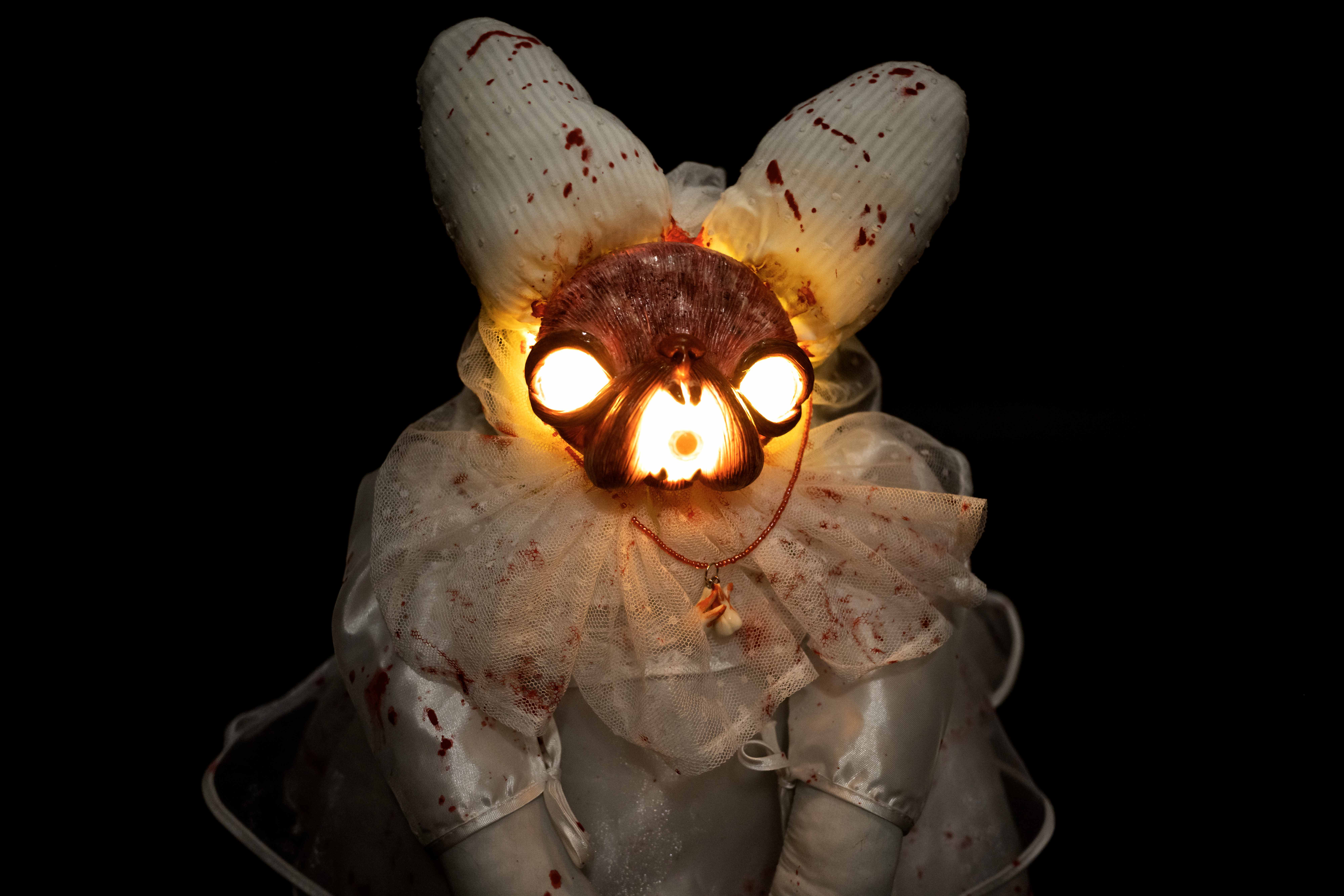 Oddlum art doll Trisheen view 4 — handmade collectible art doll