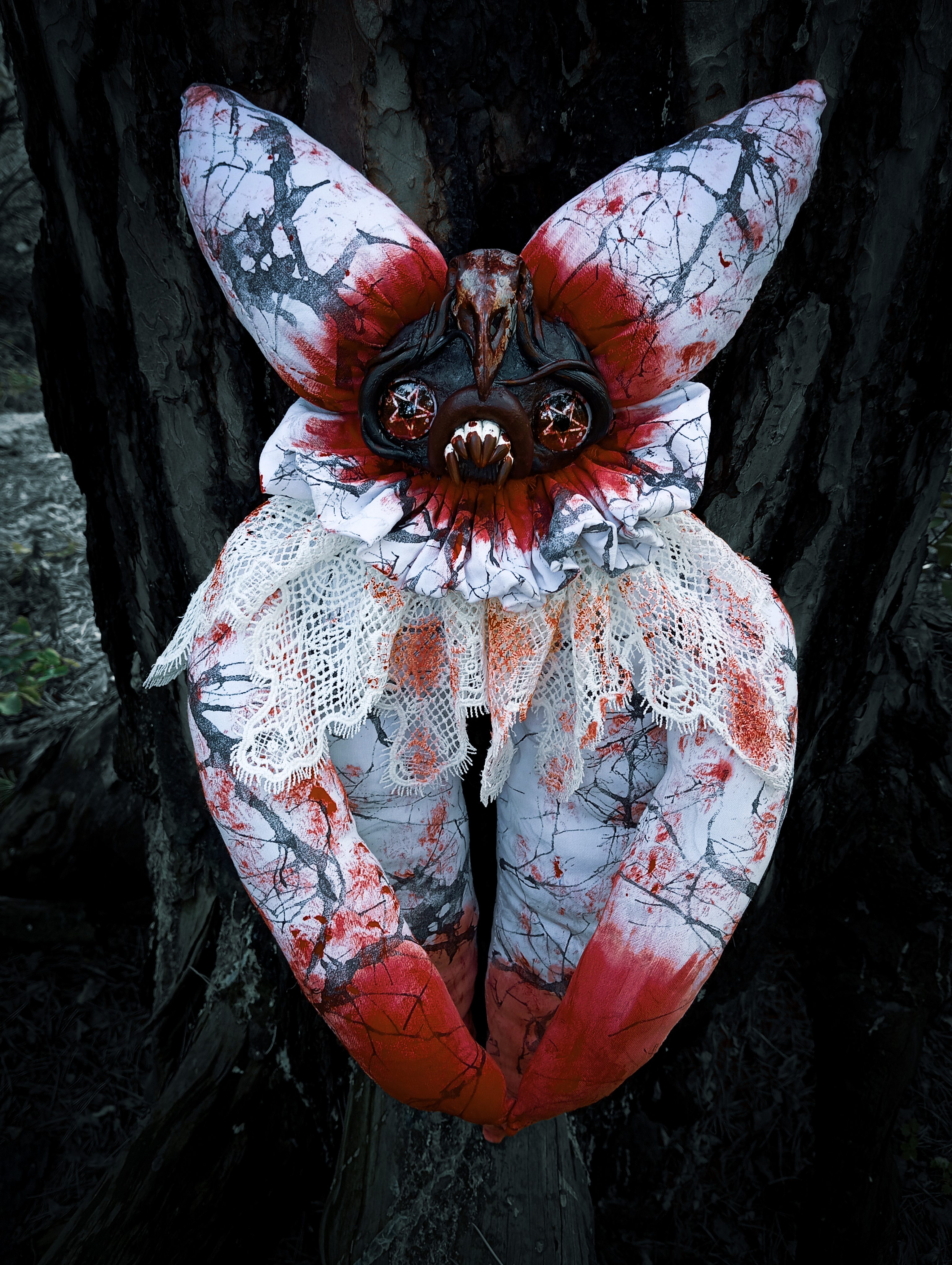 Oddlum art doll Velstar view 2 — handmade collectible art doll